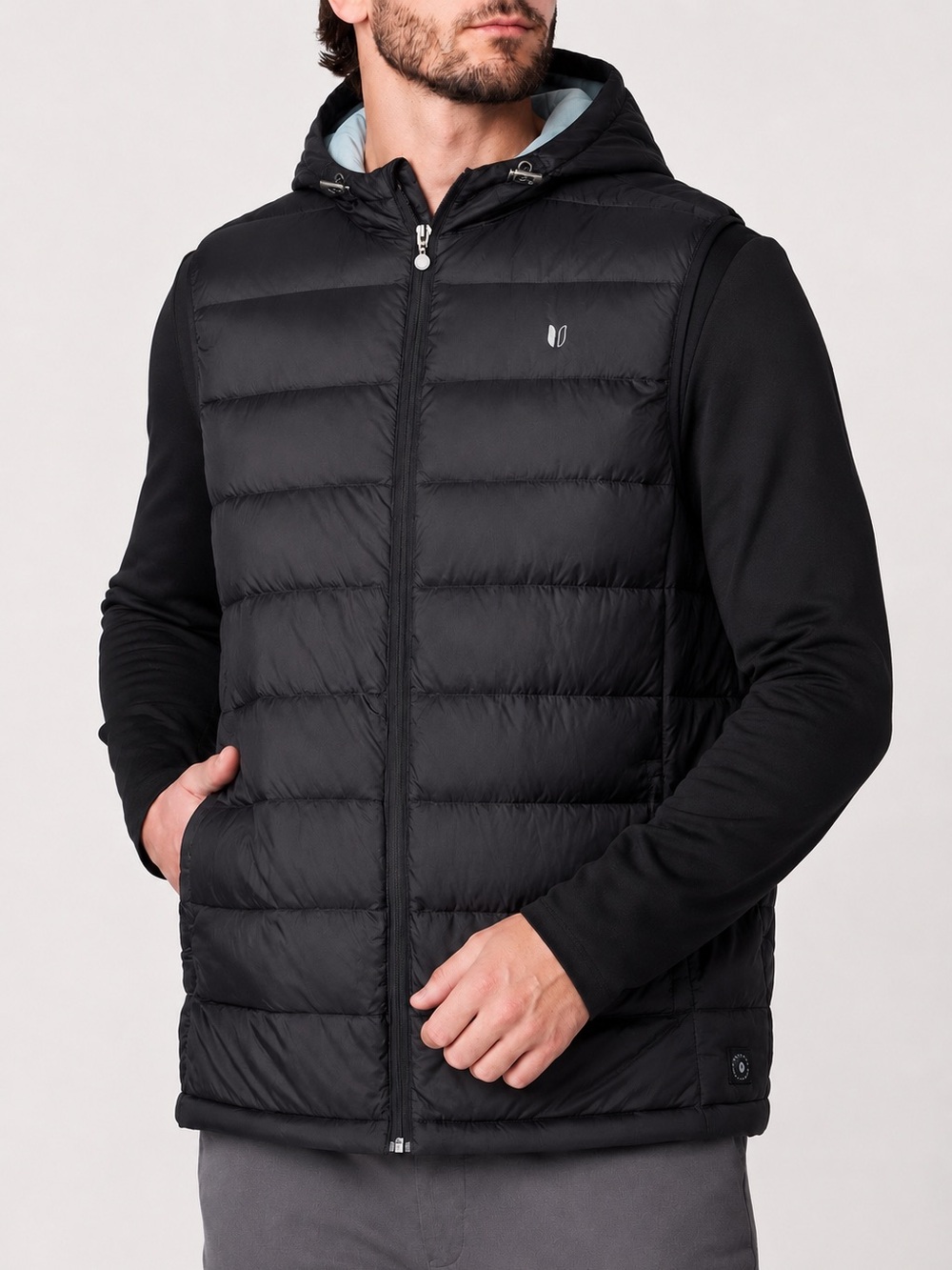 Linksoul Hooded Down Puffer Vest Black LPGA
Logo Men's Medium